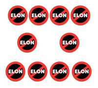 Lot de 10 autocollants anti-Elon « I Bought This Before We Knew Elon was Crazy » - Accessoire de voiture pour propriétaire de Tesla Regret - Amusant