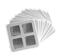 Lot de 10 autocollants attrape-cheveux jetables pour canalisation, couvercle de vidange de douche, filtre de sol autocollant, autocollant en maille pour salle de bain, buanderie, bain