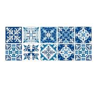 Lot de 10 autocollants carreaux de carrelage en PVC imperméable et anti-huile pour sol, cuisine, salle à manger, salon, chambre à coucher, dosseret (#4, 15 x 15 cm, 30)