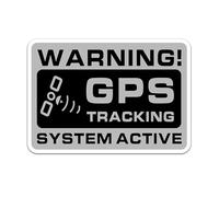 Lot de 10 autocollants de suivi GPS - Autocollants d'avertissement de voiture - Antivol, en temps réel - Pour voiture, moto, vélo