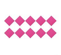 Lot de 10 autocollants élégants et antidérapants pour carrelage de sol en patchwork pour le salon (rouge)