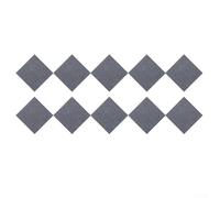Lot de 10 autocollants élégants pour carrelage de sol amovibles et antidérapants pour diverses applications intérieures (gris foncé)