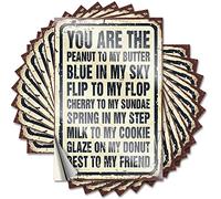 Lot de 10 autocollants et décalcomanies pour casque de sécurité avec inscription « You are The Peanut to My Butter » - Accessoires de voiture (6 x 9 cm)