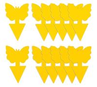 Lot de 10 autocollants jaunes - Contrôle efficace des gnats champignons sur les plantes d'intérieur - Surface de capture extra large de 12,4 x 7,8 cm - Différentes formes