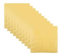 Lot de 10 autocollants muraux 3D en mousse souple pour une transformation rapide de la maison (jaune)