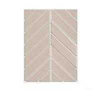 Lot de 10 autocollants muraux en forme de V épais en mousse de polyéthylène résistant à l'eau et à l'huile pour décoration d'éclaboussures Vert 18 x 24 cm (GST91)