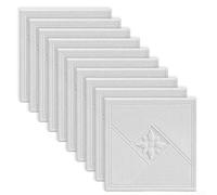 Lot de 10 autocollants muraux imperméables en mousse XPE 35 cm, résistants à l'huile avec base en film d'aluminium pour décoration murale et plafond durable dans les zones à forte humidité (E)