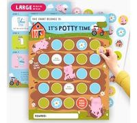 Lot de 10 autocollants pour apprentissage de la propreté des enfants - Tableau de récompense pour l'apprentissage de la propreté des enfants - Animaux de la ferme - Tableau de comportement