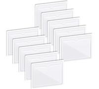 Lot de 10 autocollants pour pare-brise et permis de stationnement de voiture - Porte-ticket de stationnement - Étanche - Pochette transparente pour tickets, cartes handicapées, notes