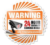 Lot de 10 autocollants pour voiture avec inscription « No Trespassing Violators Will Be Prosecuted » - Accessoires de voiture - Panneau « No Stupid People » (8 x 12 cm)