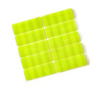 Lot de 10 autocollants réfléchissants d'avertissement pour poussettes de bébé - Visibilité nocturne en plein air - Imperméables - Autocollants d'avertissement pour poussette