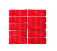 Lot de 10 autocollants réfléchissants polyvalents pour porte-bébé, poussettes, extérieur, imperméabilisation, visibilité nocturne, autocollants d'avertissement pour landau de bébé