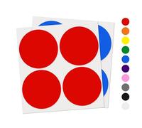 Lot de 10 autocollants ronds de couleur de 10,2 cm pour bureau, salle de ctivités des tout-petits - 40 pièces