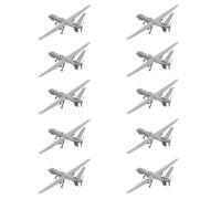 Lot de 10 Avions MQ-9 Reaper À Monter Soi-même, Modèle 1/2000-1/350, Simulation d'avion sans Pilote, Modèle Militaire for Scène, Moule D'assemblage(1/2000 (8mm))