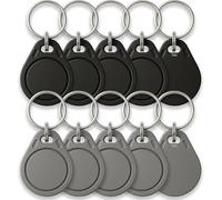 Lot de 10 Badges RFID 13.56Mhz | Programmable MCT Android | UID modifiable | Puce CUID | T4U®