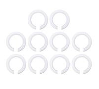 Lot de 10 bagues de conversion en plastique pour abat-jour E27 vers E14/B22, rondelle réductrice d'abat-jour E27, 42 mm à 29 mm avec anneau de fixation duplex, blanc