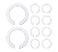 Lot de 10 bagues de réduction pour abat-jour, adaptateurs à vis E27 vers E14 pour ampoules, bagues de rechange en plastique pour lampes de table et plafonniers