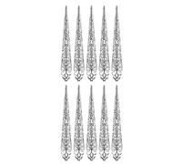Lot de 10 bagues dorées pour ongles pour fête d'Halloween, accessoires de fête antique, anneaux à ongles réglables pour femme