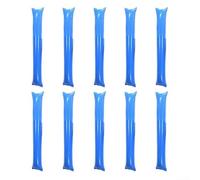 Lot de 10 baguettes d'encouragement gonflables pour tous types d'événements (bleu)