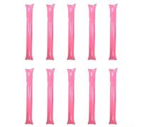 Lot de 10 baguettes d'encouragement gonflables pour tous types d'événements (rose)