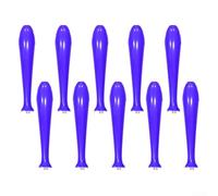 Lot de 10 baguettes gonflables en forme de chauve-souris pour supporter les fans lors de jeux, concerts et événements publics Violet