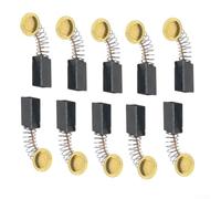 Lot de 10 balais de carbone 17 x 11 x 7 mm de rechange pour moteur de meuleuse d'angle de machine à marbre 251, compatibles avec outils électriques, marteaux perforateurs électriques, circ