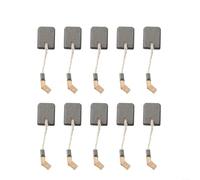 Lot de 10 balais de carbone pour meuleuse d'angle - Charbons de rechange compatibles avec les modèles N421362, DWE4217, DWE4238 - 6,5 mm x 12 mm x 14 mm en carbone et cuivre