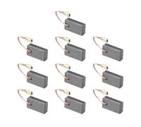 Lot de 10 balais de carbone pour moteur - 5 x 10 x 17 mm - Pièces de rechange pour meuleuse d'angle Bosch GWS 1000, 1100, 1400, 10, 11, 14, 15-125