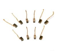 Lot de 10 balais de carbone pour moteur à battant de voiture 4 x 5 x 8 mm haute teneur en cuivre résistant à l'usure de rechange pour levage de voiture