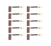 Lot de 10 balais de carbone pour moteur submersible CC 12 V 24 V 36 V 48 V 60 V Compatible avec brosses en cuivre 6 x 8 x 17 mm 5 x 4 x 3 cm