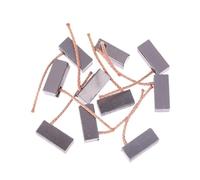 Lot de 10 balais de charbon de moteur 8 x 9 x 20 mm for outils de remplacement de ventilateur de chauffage d'automobile, kit de balais de charbon