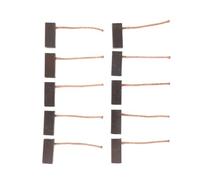 Lot de 10 balais de charbon de moteur 8 x 9 x 20 mm, for ventilateur de chauffage d'automobile, outils de remplacement de souffleur d'air, ensemble de balais de charbon