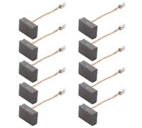 Lot de 10 balais de charbon de rechange, 6 x 11 x 15 mm, compatibles avec meuleuse GWS 17-125 CIE, numéro de pièce 1607000V37, pour modèles GWS 13-125