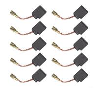 Lot de 10 balais de charbon de rechange pour moteur de meuleuse modèles D28110 D28112 D28402 DWE46151 Convient pour outils électriques