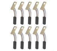 Lot de 10 balais de charbon pour générateur 5 x 7 x 19 mm avec fil et ressort pour tracteur, chariot élévateur, moteurs de véhicules agricoles, compatibles avec redresseur en silicone 12 V 24 V AC