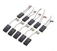 Lot de 10 balais de charbon pour perceuse à percussion rotative Bosch 5-40 DCE GSH 5 E - Pièce de rechange 1617014135 | Compatible avec 11235EVS 11241EVS 11248EVS 11263EVS