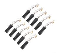 Lot de 10 balais de moteur en carbone 6 x 6 x 20 mm, pour perceuses d'outils électriques avec ressort haute conductivité, pièces de rechange longueur totale 5 cm