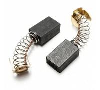 Lot de 10 balais de moteur en carbone pour outils électriques - 15 mm x 10 mm x 6 mm (L x l x H) compatibles avec perceuses électriques, meuleuses d'angle, marteaux, perceuses en carbone et métal