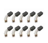 Lot de 10 balais de moteur en carbone pour outils électriques compatibles avec perceuse électrique, marteau, meuleuse d'angle avec shunts métalliques pour matériau en carbone durable de haute qualité