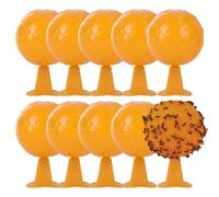 Lot de 10 balles Anti-Mouches de 8, 3 cm, imperméables et résistantes au Soleil, avec adhésif Attractif pour verger, Jardin, marché, piège à Mouches d'extérieur