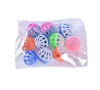 Lot de 10 balles de chasse pour chiots - Jouet de chasse pour chiot - En polypropylène durable - Boules interactives colorées pour petits chiens, chatons