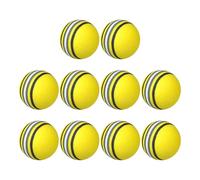 Lot de 10 balles de golf en éponge pour l'intérieur - Aide à l'échauffement pour les jeunes personnes âgées, les amateurs et les débutants, l'extérieur, l'intérieur