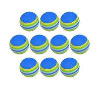 Lot de 10 balles de golf en éponge pour l'intérieur - Aide à l'échauffement pour les jeunes seniors, les amateurs, les débutants, l'extérieur, l'intérieur