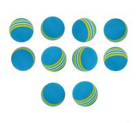 Lot de 10 balles d'entraînement de golf d'intérieur en mousse EVA Diamètre 42 mm Poids 4,5 g chacune pour la pratique du swing et la cohérence des tirs (bleu)