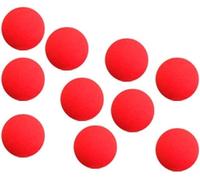 Lot de 10 balles en éponge rouges super douces de 4,5 cm - Accessoires magiques pour magiciens - Illusions magiques de rue
