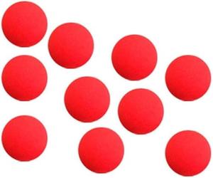 Lot de 10 balles en éponge rouges super douces de 4,5 cm - Accessoires magiques pour magiciens - Illusions magiques de rue