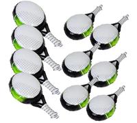 Lot De 10 Ballons De Tennis Géants En Aluminium Jaune Et Bleu Décorations De Fête D'Anniversaire D'Intérieur Ballons De Course En Aluminium Blanc