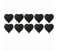 Lot de 10 ballons en forme cœur, 45,7 cm, en aluminium, pour fête, mariage, anniversaire, décorations à l'hélium, amour, Saint-Valentin, pour les événements fiançailles du Nouvel (Heart Shape)