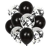 Lot de 10 ballons en latex à paillettes métallisées pour Saint-Valentin, mariage, anniversaire, remise de diplôme, enterrement de vie de jeune fille, fiançailles Doré 30,5 cm