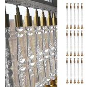 Lot de 10 balustres d'escalier en acrylique transparent avec base et vis, longueur personnalisée (85 cm), parfaits pour la conception et la sécurité des escaliers intérieurs